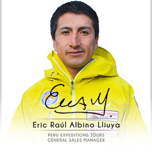Eric Raúl Albino Lliuya: Genera Sales Manager/Lead Peruvian Mountain Guide